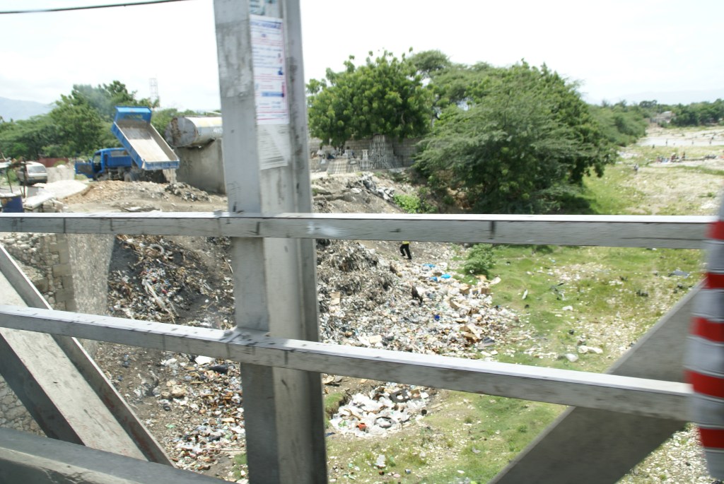 and here's why they are polluted. Notice the dump truck in the upper left corner