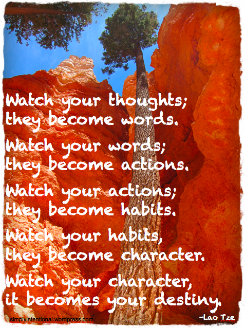 watch your habits they become character
