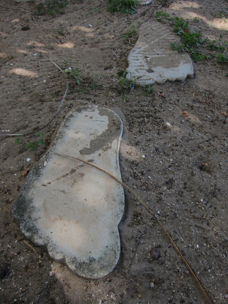 footprints in sand