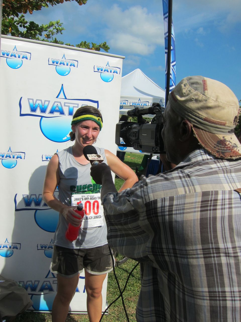 Jake's Triathlon finish