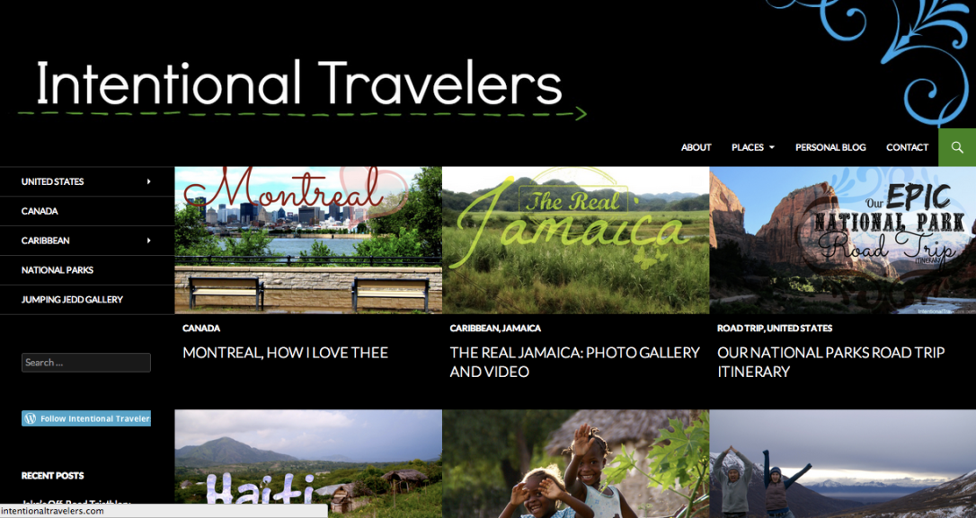 Intentional Travelers blog