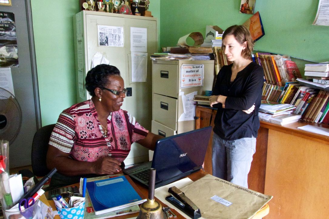 Reconnecting with Michelle's former Principal